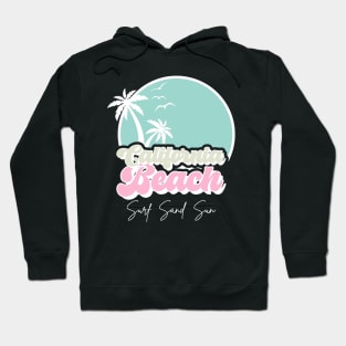 Retro California Beach Surf Sand Sun Hoodie